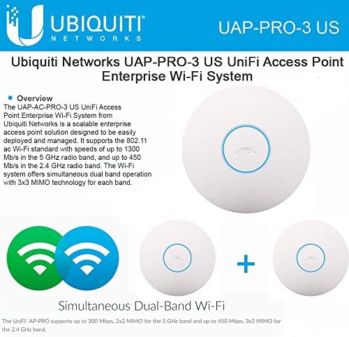 Ubiquiti Unifi AP-Pro 3-Pack (UAP-Pro-3 US) 802.11n PRO Access Point ...